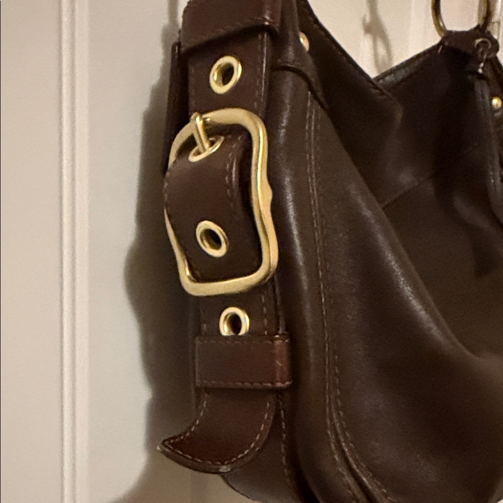 Coach Zoe Leather Shoulder Hobo Bag - Brown June 2009 - Picture 7 of 15